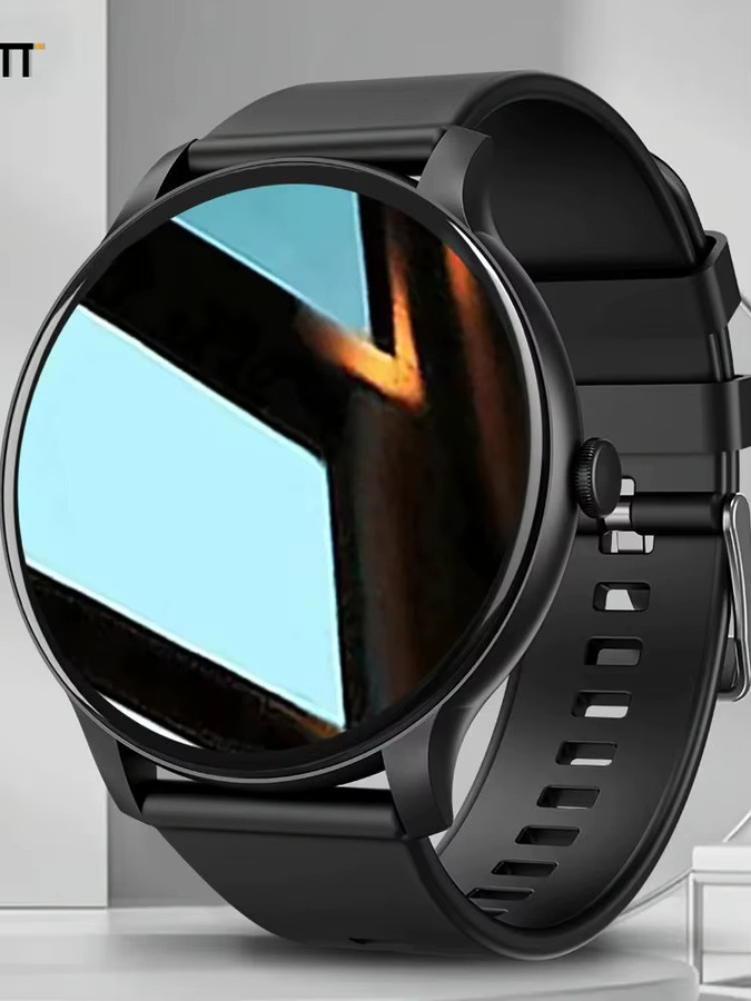 LAXASFIT Smartwatch für Damen und Herren mit 1,52 Zoll Touchscreen, Bluetooth-Anrufe und Herzfrequenzmesser, Schwarz - Bild 3