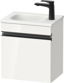 Duravit Waschtischunterschrank Sivida wandhängend, Farbe Weiß Hochglanz, B/T/H: 40 x 44 x 29,5 cm - Bild 1