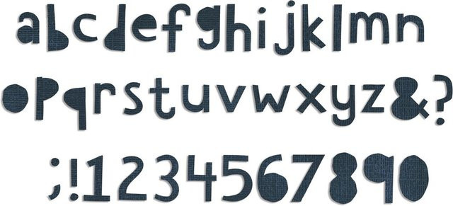 Sizzix Bigz Stanzschablone XL Alphabet Die Cutout Lower by Tim Holtz - Bild 1