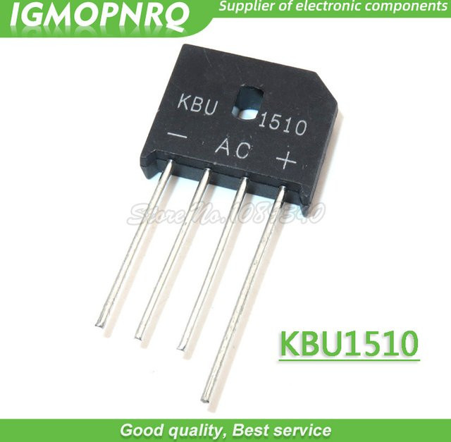5 Stück KBU1510 Brückengleichrichter Dioden 15A 1000V in Schwarz - Bild 1