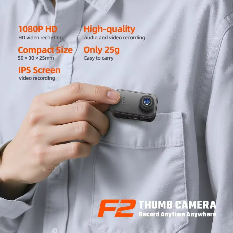 Lenovo Action Camera mit 1080P HD Auflösung und IPS-Bildschirm in Schwarz für Outdoor-Sport, Reisen und Vlogs - Bild 6