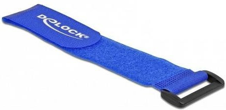 Delock Klettkabelbinder Blau, 3er-Set, Länge: 280 mm, Breite: 38 mm - Bild 1