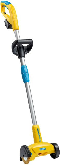 Gloria WeedBrush Akku-Unkrautfugenbürste Gelb mit Stahldraht und Nylonbürsten für Bosch Power For All 18V Akkus - Bild 1
