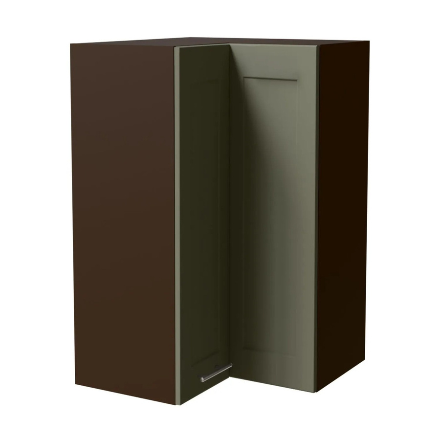 Feldmann-Wohnen Eckhängeschrank Oslo Lava / Reed Green Matt mit Soft-Close-Türen, B/T/H: 60 x 60 x 96 cm - Bild 2