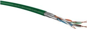 Acome ACOLAN 1000SFP Cat.7 Netzwerkkabel S/FTP AWG23 grün - Bild 1
