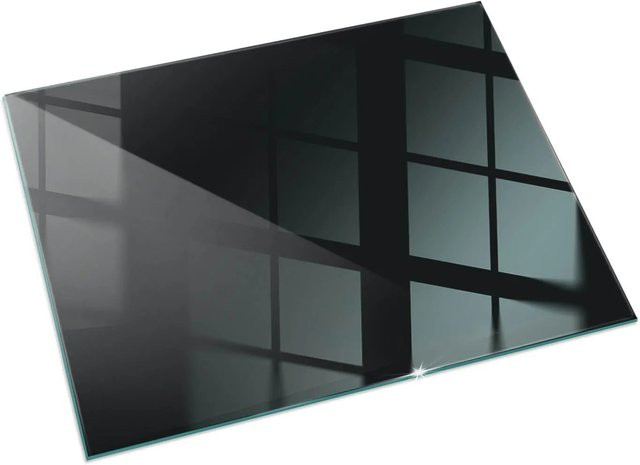 Tulup Glasbodenplatte für Kaminöfen in Schwarz, B/B: 120 x 80 cm - Bild 1