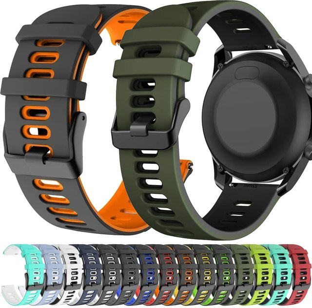 CHIICSMART Uhrenarmband Silikon, Schwarz, Unisex - Bild 1