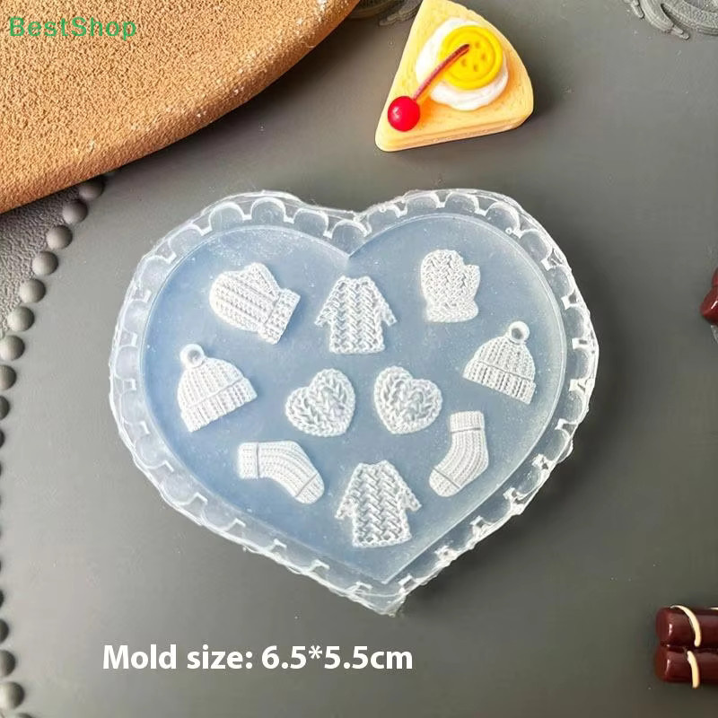 HNKMP Silikon Nagelkunst Form, Hut und Handschuhe 3D, Transparent - Bild 2