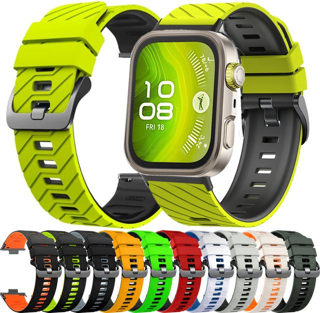 jansin Uhrenarmband Silikon, Huawei Uhr Fit 4 Pro, Fit 3, Fit 4 - Bild 1