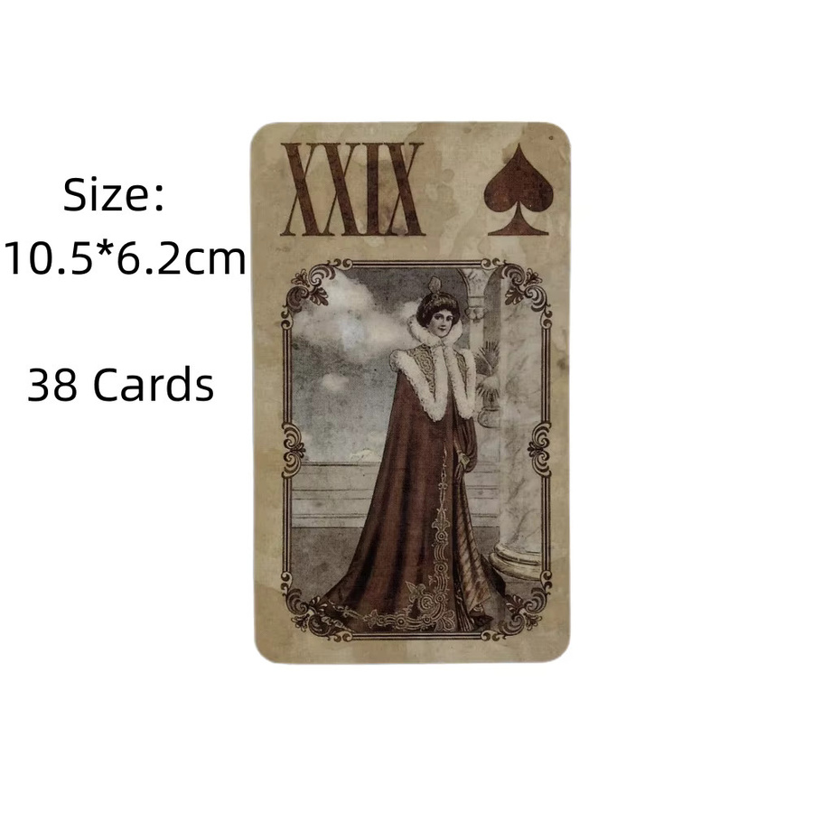 Lothrop Lenormand Cards Oracle, Coloured Edition, englische Wahrsagerei, Bunt / Mehrfarbig - Bild 2