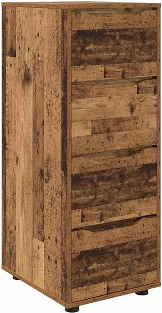 vidaXL Aufbewahrungsschrank aus Holzwerkstoff in Braun, minimalistisches Design, B/T/H: 40 x 40 x 105 cm - Bild 1