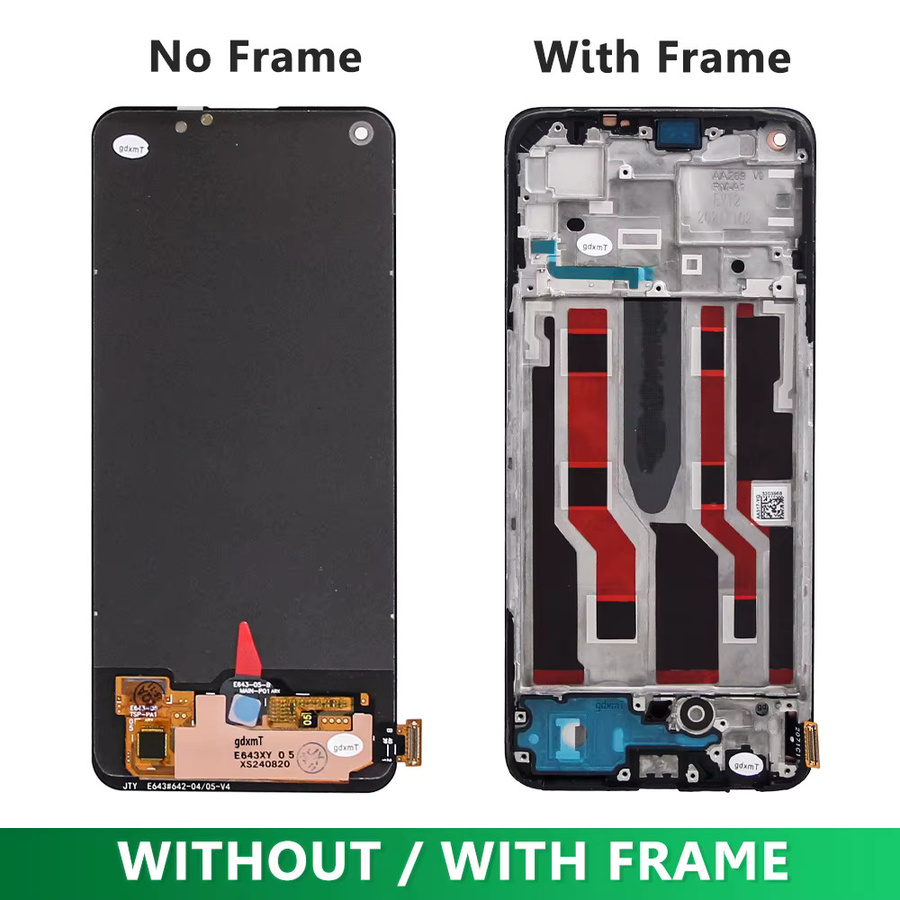 AMOLED LCD Display Touchscreen Digitizer Montage für OPPO Reno8 Lite CPH2343 in Schwarz - Bild 2