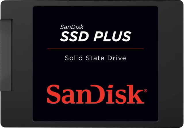 SanDisk SSD Plus 500 GB, 2.5 Zoll, SATA III, 3D NAND, Schwarz - Bild 1