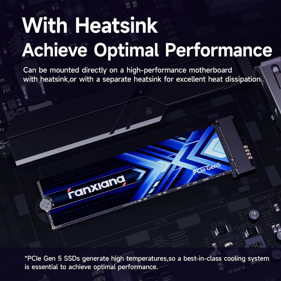 Fanxiang S910 PCIe 5.0 M.2 NVMe SSD mit DRAM-Cache für Laptop und PC - Bild 3