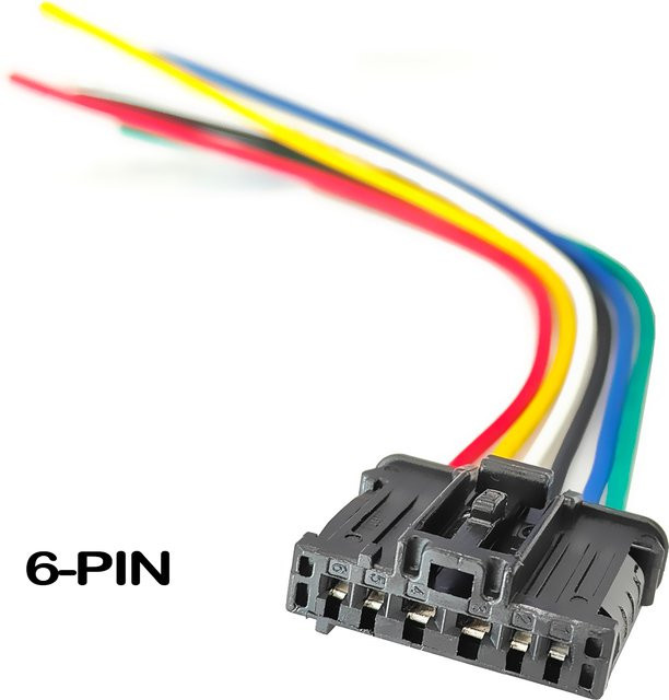 XUKEY 6-Pin Rücklicht-Steckverbinder in Mehrfarbig für Dacia Renault Lodgy Sandero Peugeot 206 207 208 301 Citroen C2 C3 C4 C5 C-Elysee Jumpy - Bild 1