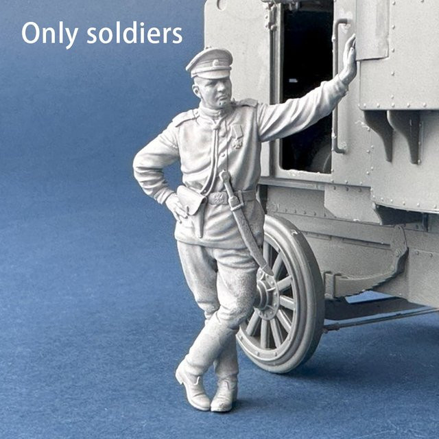 Russische Soldaten, Resin-Modellfigur, Maßstab 1:35, Militär - Bild 1