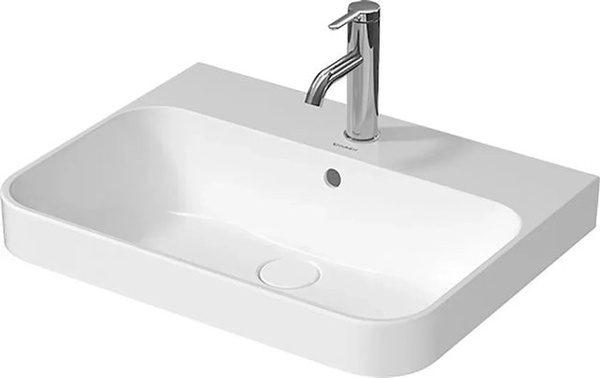 Duravit Aufsatzwaschbecken Happy D.2 Plus Weiß mit Wondergliss Breite: 60 cm