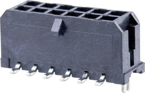 Molex Einbau-Stiftleiste Standard Schwarz 12-polig mit 3mm Rastermaß - Bild 1