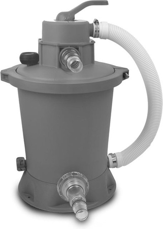EXIT Sandfilterpumpe für Pools in Grau mit 800 gal/h Leistung