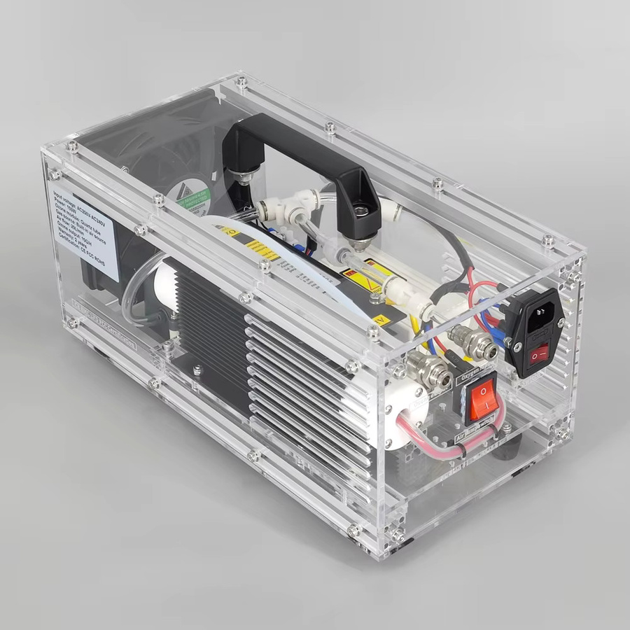 Ozonmaschine Generator mit Acrylgehäuse für Schwimmbad und Ozonöl, transparent - Bild 2