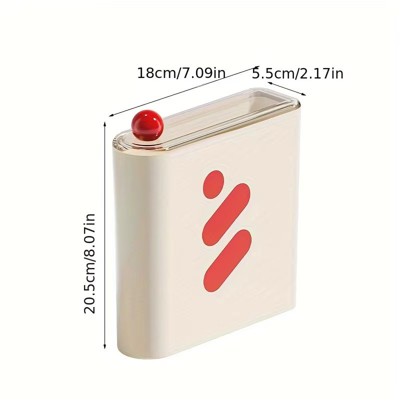 Meltset Kosmetik Organizer Box für Gesichtsmasken in Weiß, B/T/H: 20,5 x 18,0 cm - Bild 3