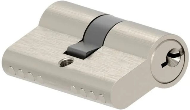 FeNau Profilzylinder aus Messing in Gold und Silber, Gleichschließend, Länge: 52 mm, B/T/H: 26 x 26 x 52 mm - Bild 1
