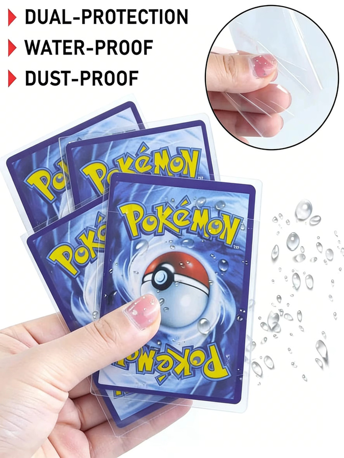 XDR Kartenhüllen, transparent, 100/300 Stück, für Pokémon, Sport-Sammelkarten - Bild 6