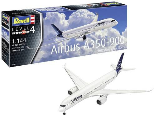 Revell Airbus A350-900 Lufthansa New Livery, Flugmodell Bausatz, 1:144 - Bild 1