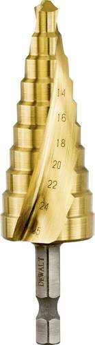 DeWalt Stufenbohrer HSS-G DT5030-QZ in Gold, 14-25 mm - Bild 1