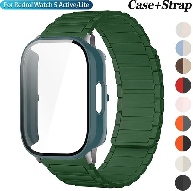 FancyWrist Armband und Displayschutzgehäuse, Silikon, Schwarz, Unisex - Bild 1