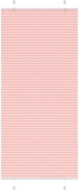 vidaXL Plissee Rosa aus Polyester, semi-transparent, B/H: 85 x 200 cm - Bild 1