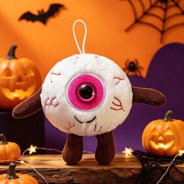 Yiran toy Halloween Gruselige Augapfel Geister, Plüschtiere, 15cm - Bild 1