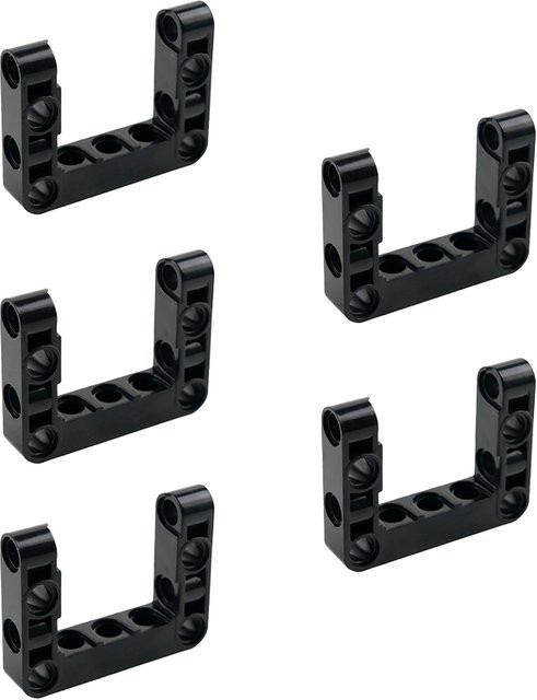 wishiot MOC Bausteine Technische Teile Liftarm Balken mit Loch, Schwarz, Zubehör - Bild 1