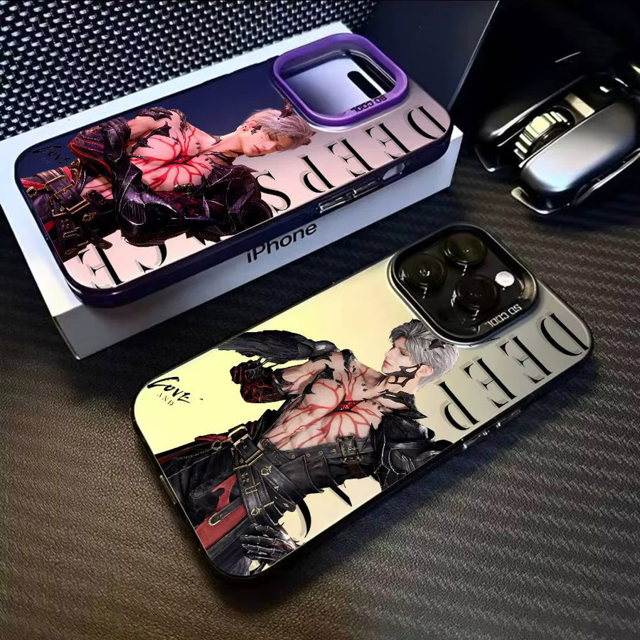 Sylus Love And Deepspace Handyhülle für iPhone 11 bis iPhone 17 Pro Max, Aurora Funda mit Laser-Effekt und mattem Metallic-Finish, mehrfarbig - Bild 4