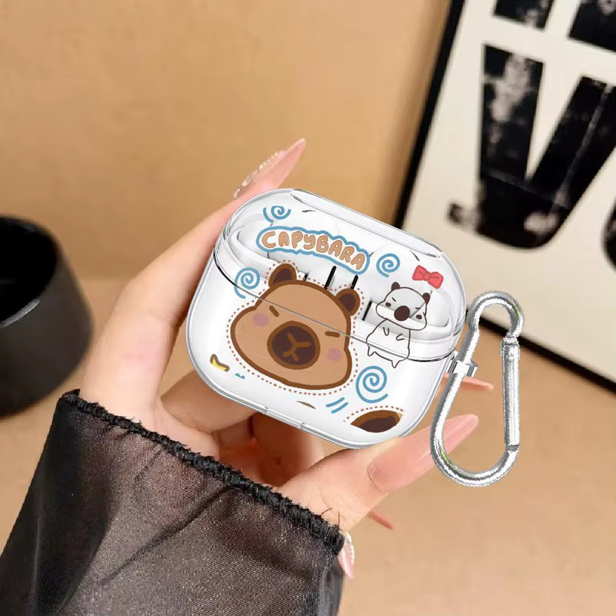 Transparente Capybara Schutzhülle für Samsung Galaxy Buds Live 2 3 FE 4 Pro 3Pro 4Pro - Bild 3
