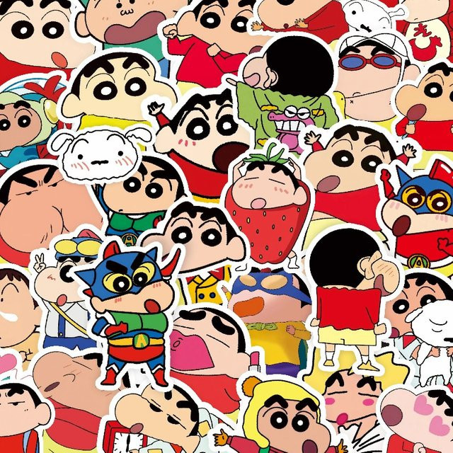 Bandai Crayon Shin Chan Aufkleber, 100 Stück - Bild 1