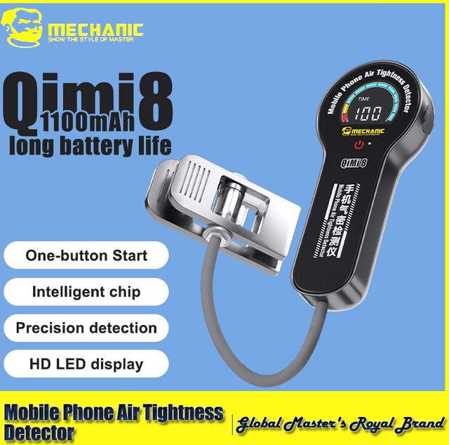 MECHANIC Qimi8 Luftdichter Detektor für Mobiltelefone mit HD-LED-Anzeige in Schwarz - Bild 1