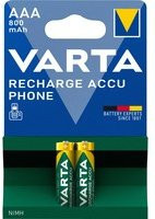 Varta Phonepower Accu T398 Micro AAA Akku NiMH 800 mAh, 2 Stück - Bild 1