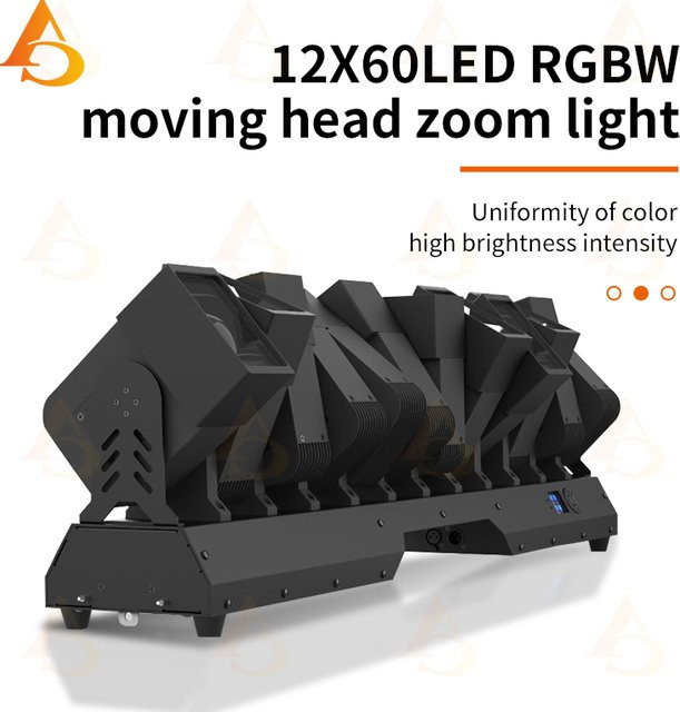 DMX Pixel Moving Head Beam Bar mit 12x60W für Bühne und Event in Schwarz - Bild 1