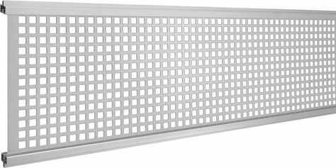 Mr. GARDENER Design Inlay Donatus für WPC-Steckzaunsystem, Farbe: silber, B/H/T: 179 x 20,1 x 2 cm - Bild 1