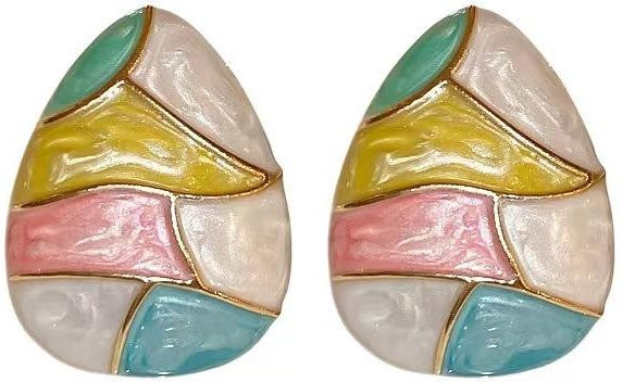 YIRAN Jewelry Ohrstecker, Kupfer, Bunt, Damen - Bild 1