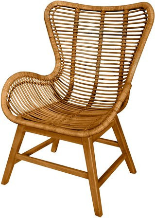 SIT Rattan Sessel in Beige mit B/H/T: 68 x 95 x 64 cm - Bild 1