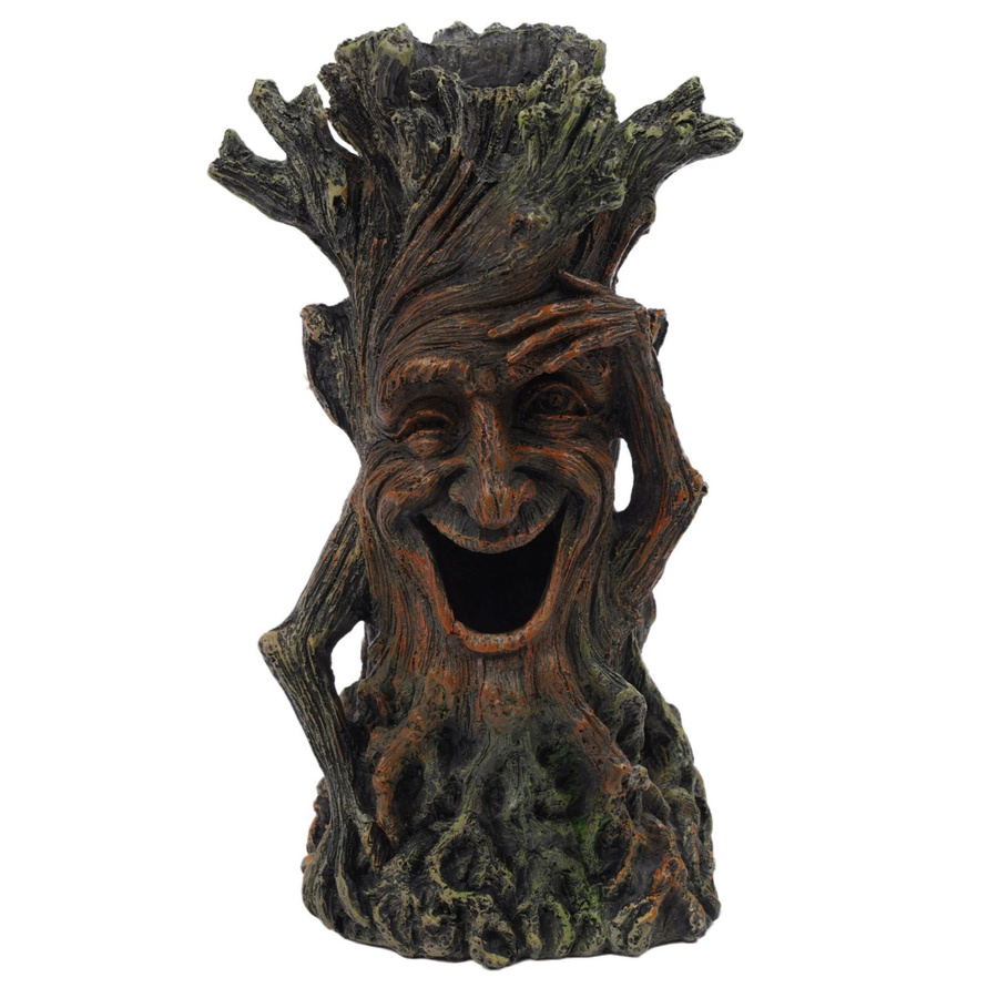 Relaxdays Aquariumdekoration Baum aus Polyresin in Braun und Grün, Höhe: 23 cm, Breite: 12 cm, Tiefe: 11 cm - Bild 2