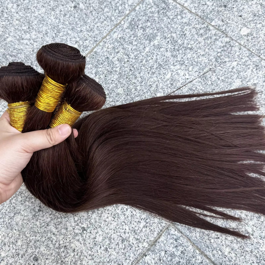 Magic Wave Remy Echthaar-Haarbündel, schokoladenbraun, gerade, Damen - Bild 2