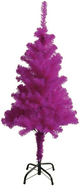 Linder Exclusiv Künstlicher Weihnachtsbaum in Lila und Pink mit Ständer, Höhe: 150 cm - Bild 1