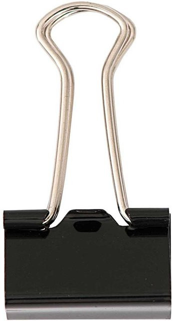 Rico Design Paper Poetry Foldback Klammern schwarz 25mm 12 Stück - Bild 1