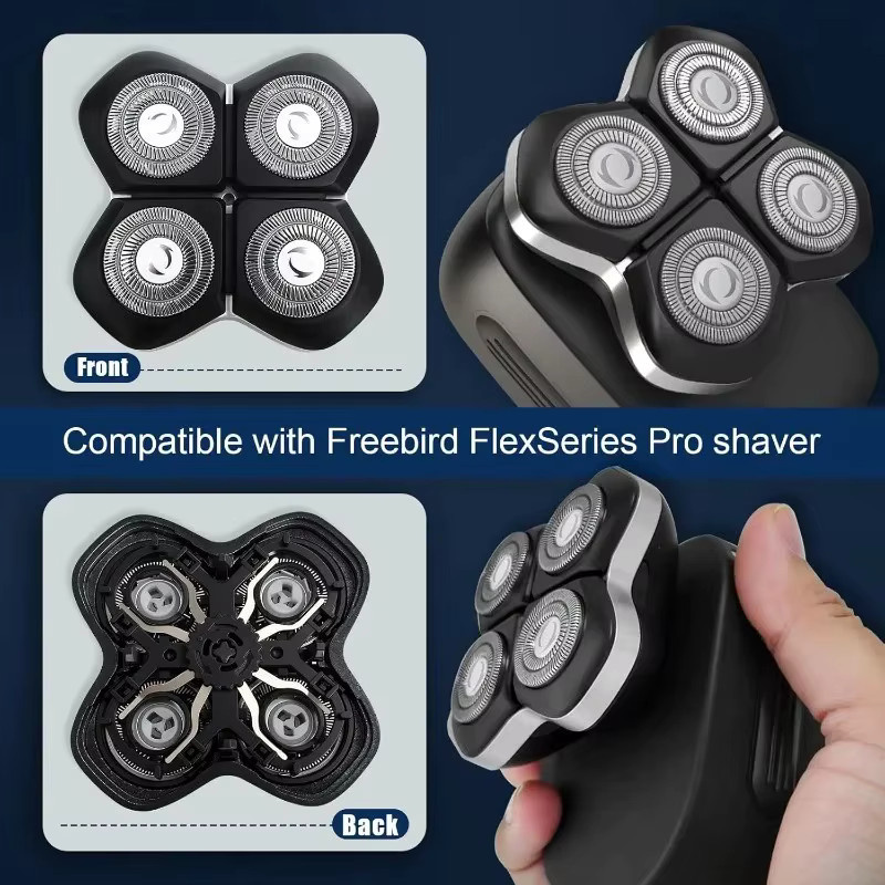 Freebird FlexSeries Pro Ersatz-Scherköpfe für Herren, waschbar - Bild 3