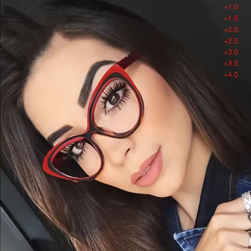 3er-Pack Lesebrillen Cat-Eye, Vollrand, transparent, Kunststoff - Bild 2