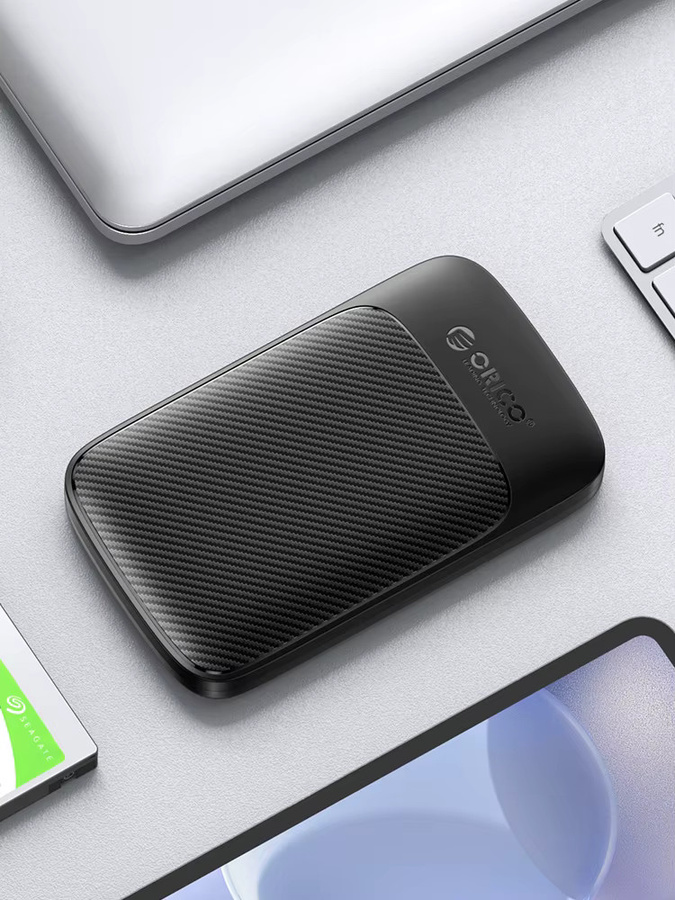ORICO Externes 2,5 Zoll Festplattengehäuse USB-C zu SATA III für HDD und SSD, Schwarz - Bild 5