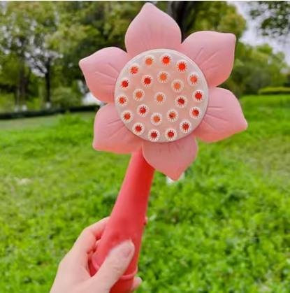 Binchi Sonnenblumen Seifenblasenmaschine, elektrischer Seifenblasenstab, rosa, ab 3 Jahre - Bild 1